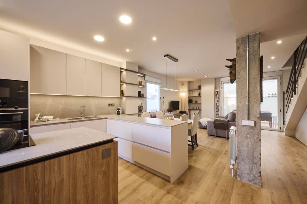 Open kitchen refurbishment